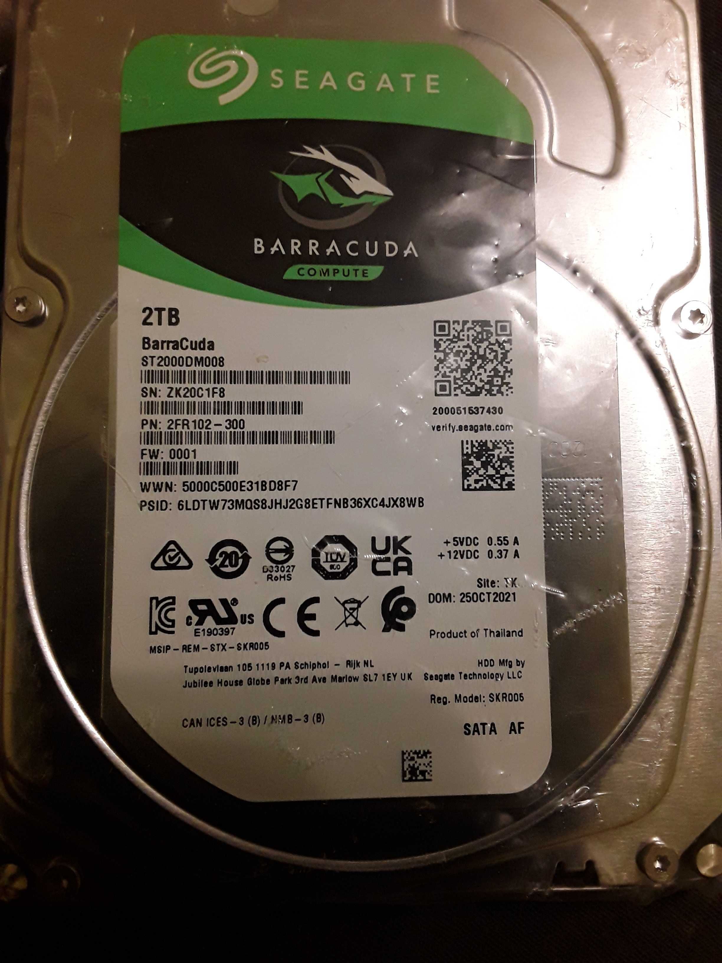 HDD desktop WD,WD10EZEX 1TB si Seagate Barracuda 2TB,sigilat