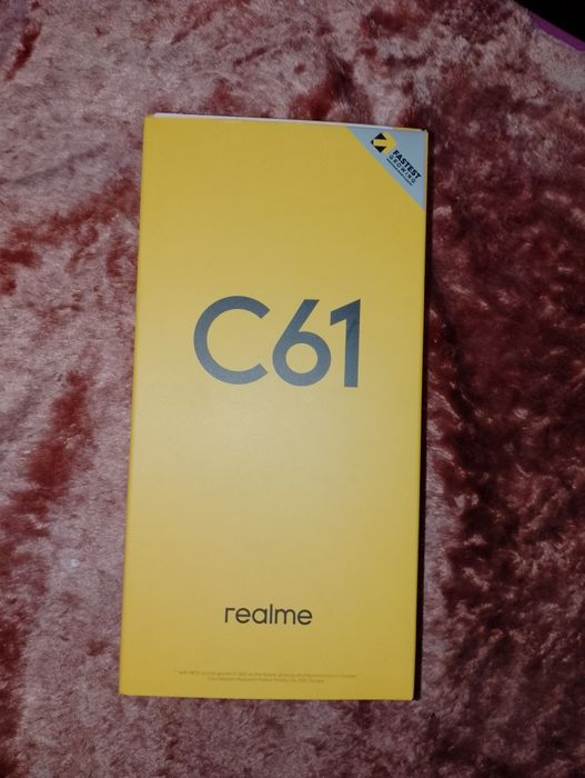Realme C61 – Nou, 128 GB, Dual SIM (2 cartele), cu folie protecție