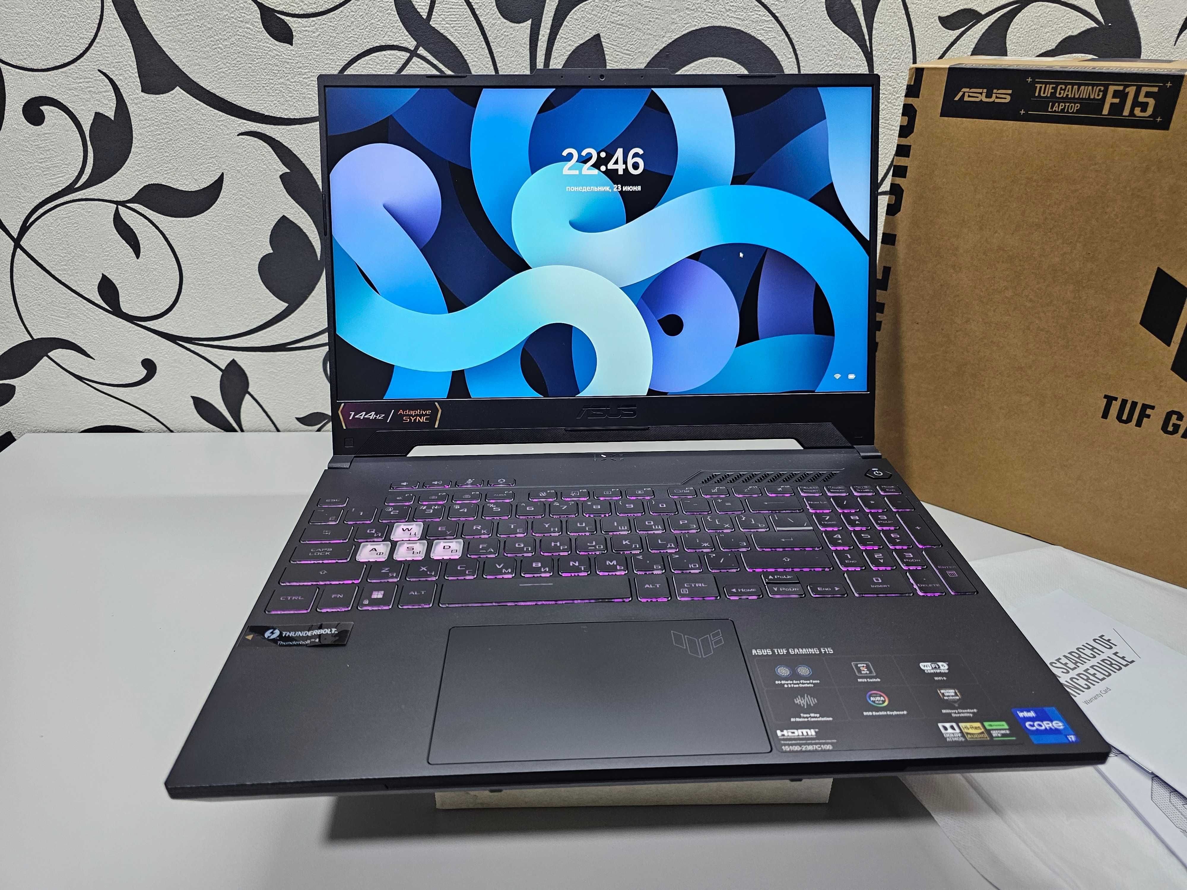 ПРОДАМ Asus TUF 15 FX507Z Игровой Ноутбук Core™i7-12700H/16GB/RTX3050.