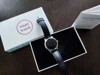 Smart watch смарт часовник с кожена каишка