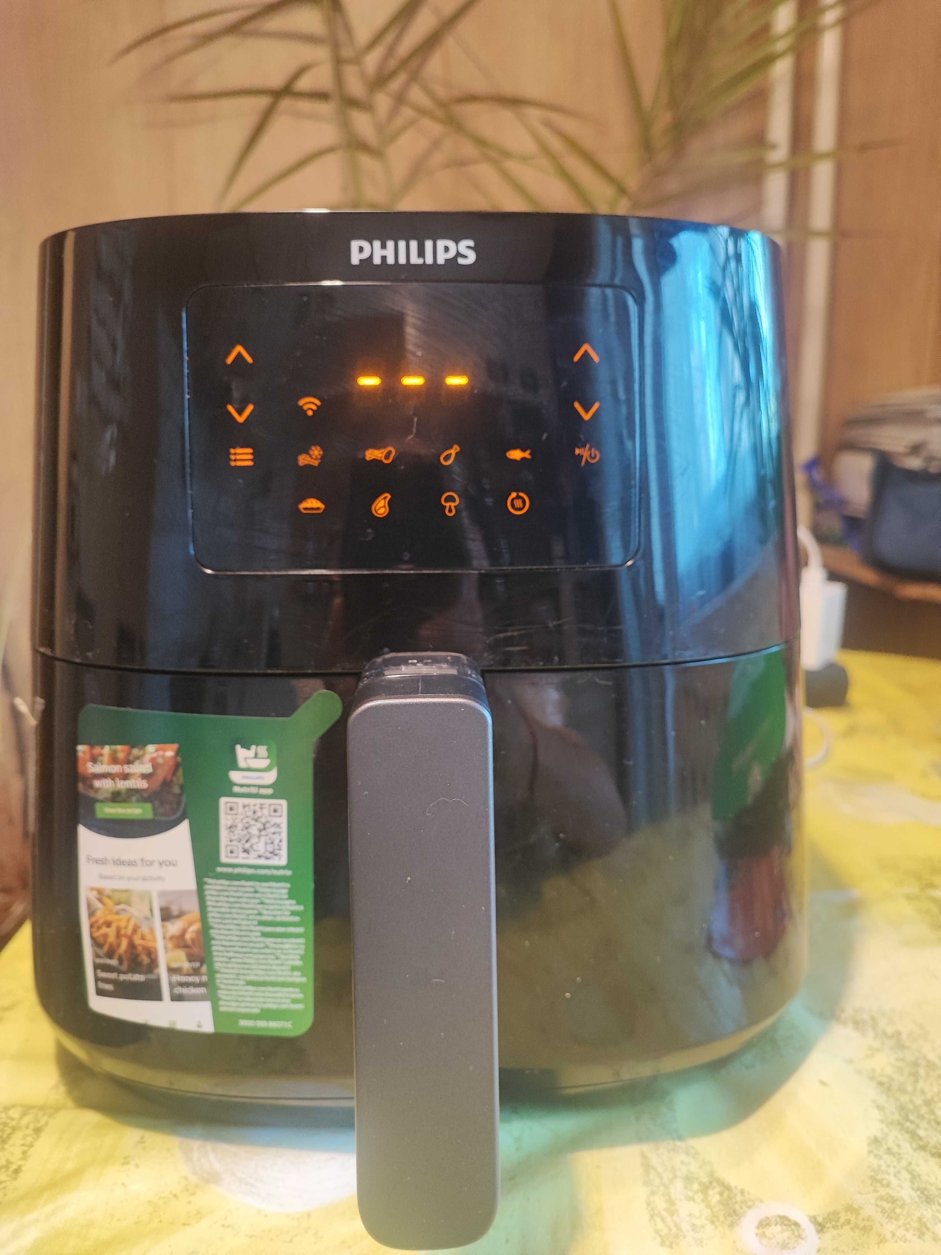Airfryer PHILIPS Series 5000 Connected XL HD9280/90, с ТАЙМЕР, ЧЕРЕН