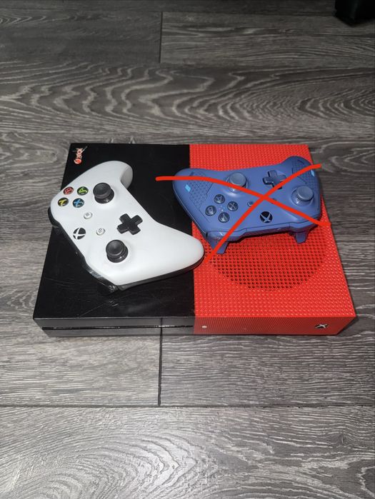 Xbox one s + контролер и игри