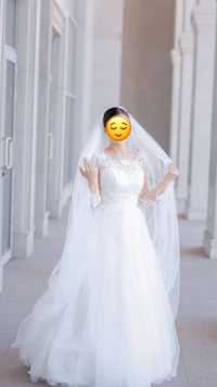 Продам свадебное платье за 50 тыс тг., покупали за 260 тыс тнг.!
