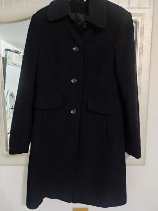 Palton negru mărime 40