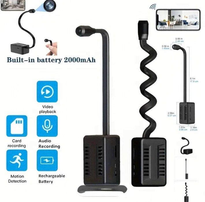 Скрита Wi-Fi камера с USB накрайник, видеонаблюдение, шпионска камера