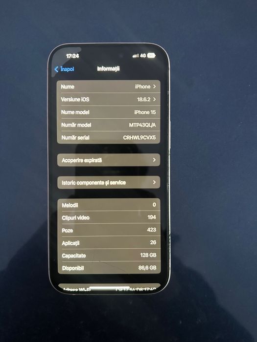 Iphone 15, 128GB, 5G PINK