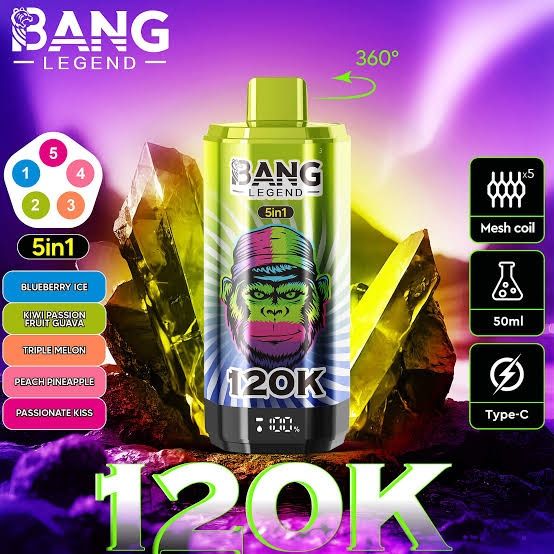 Vape 120.000 Puffs 5 Arome Reincarcabil Display Display