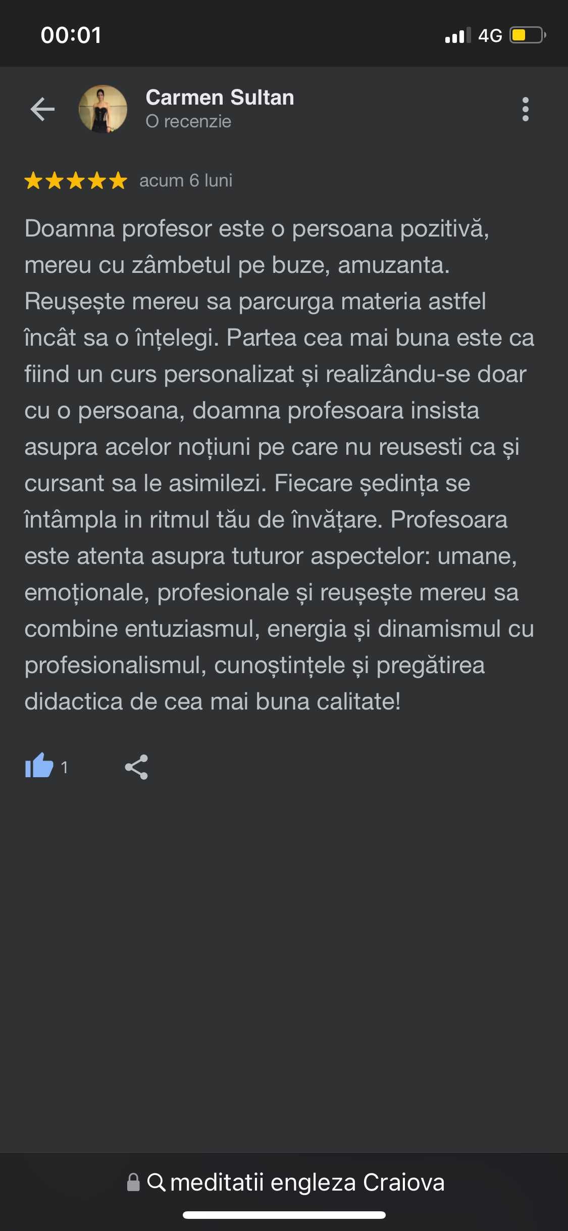 Meditatii de limba engleza Personalizat si Individualizat Craiova