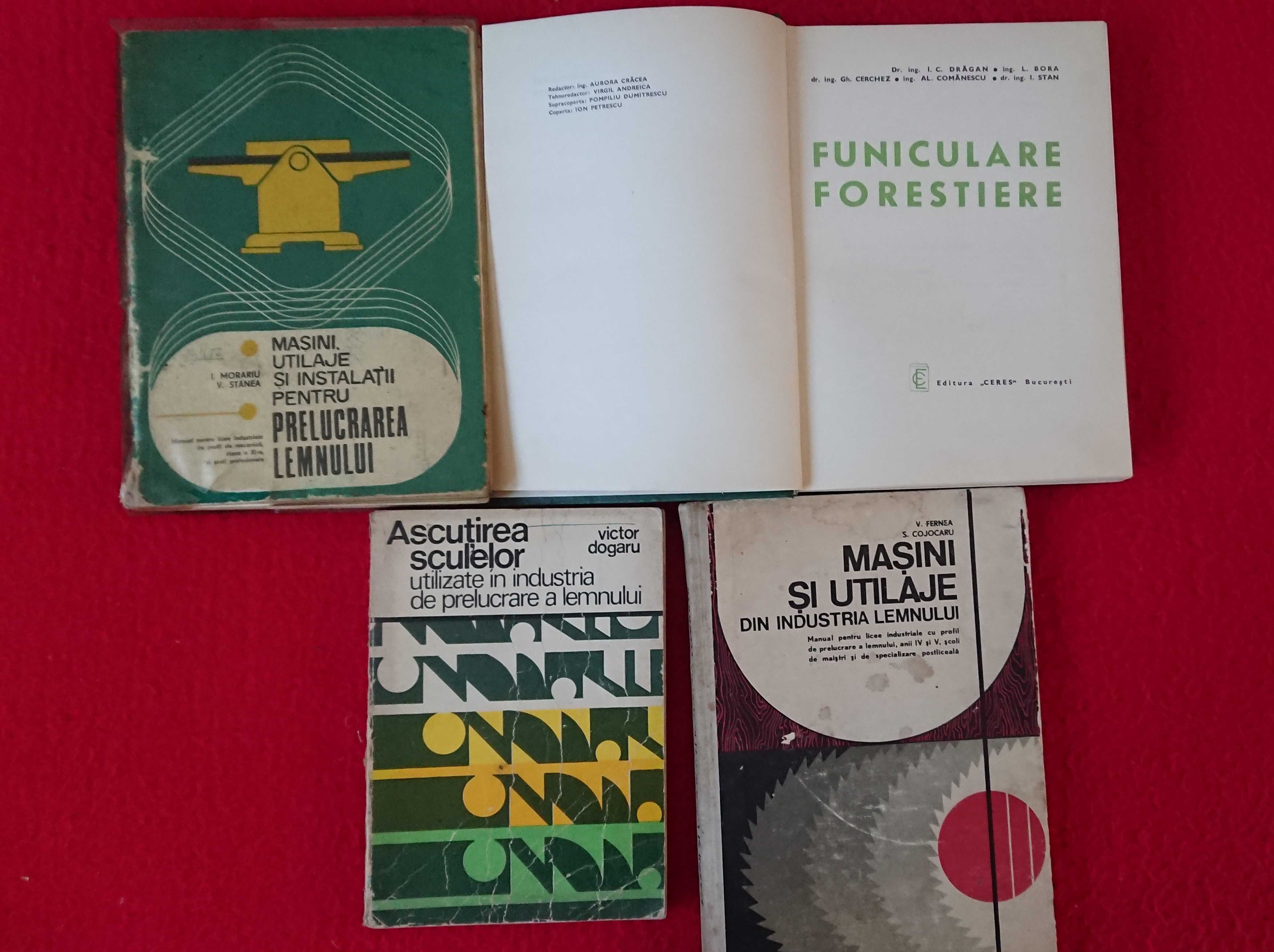 Carti diverse (desen tehnic, industria lemnului , manuale engleza )