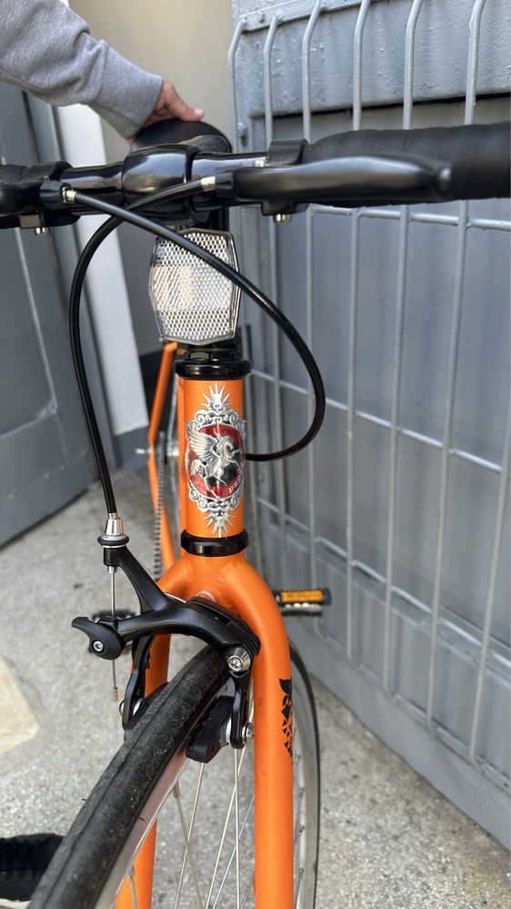 Bicicleta Pegas Clasic 2S, 50cm, Portocaliu, Garantie 24 luni