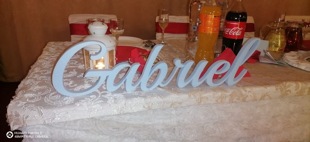 Litere volumetrice botez nunta firma salon de frizerie coafor
