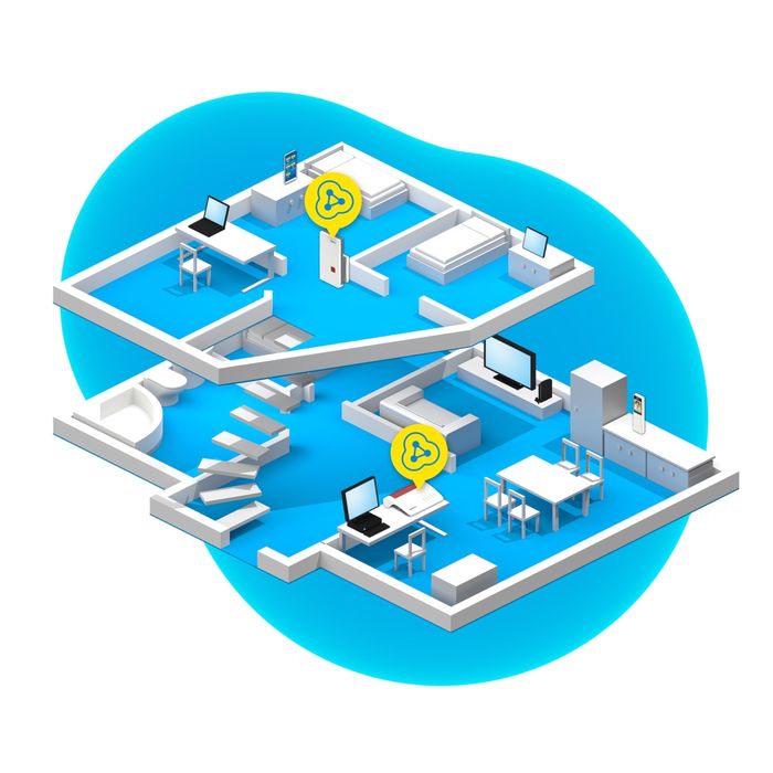 AVM FRITZ!WLAN Mesh Репийтър 2400 Двойна WLAN AC+N/1733 MBit/s(5 GHz)