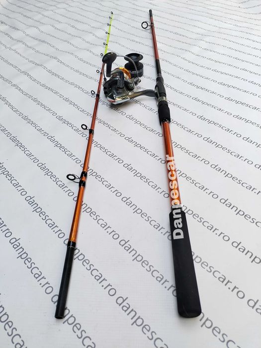 SET 4 Lansete PROFL AQUA RIVER Feeder 2,40m + 4 Mulinete FL EFB5000