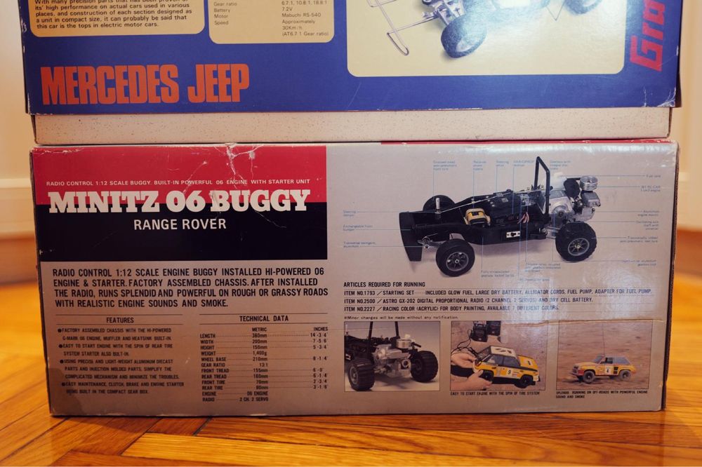 Automodel KYOSHO Minitz 06 Buggy vintage, ani 70-80 Mercedes G Range