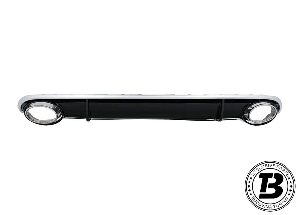 Difuzor Bara Spate cu Ornamente compatibil cu Audi A4 B8 RS Design