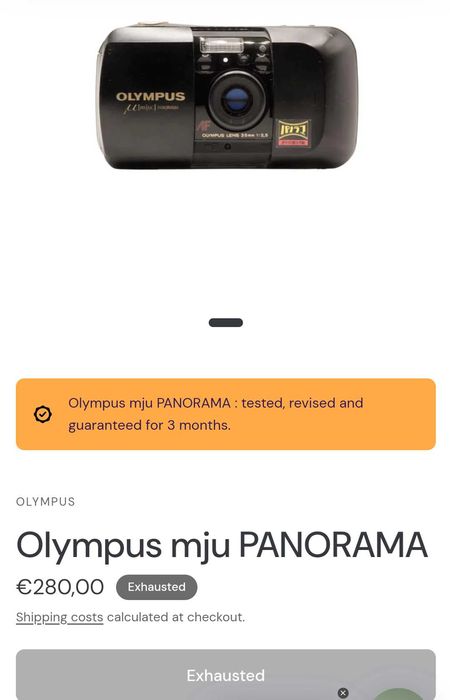 Olympus Mju I Panorama Edition [extrem de rar]