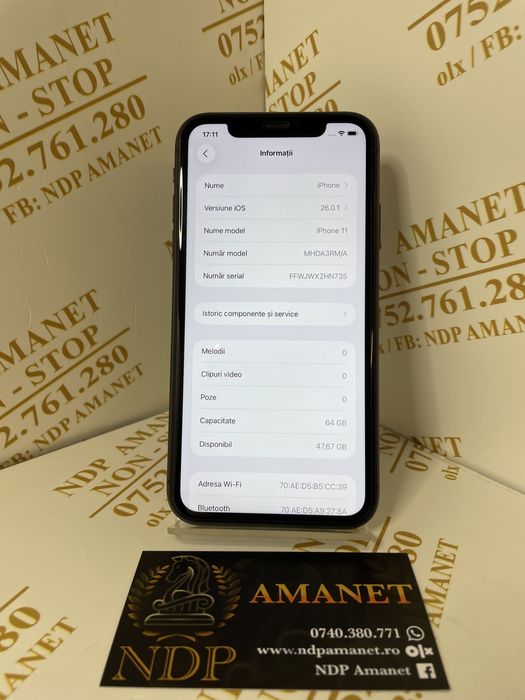 NDP Amanet Braila Iphone 11( 44202)