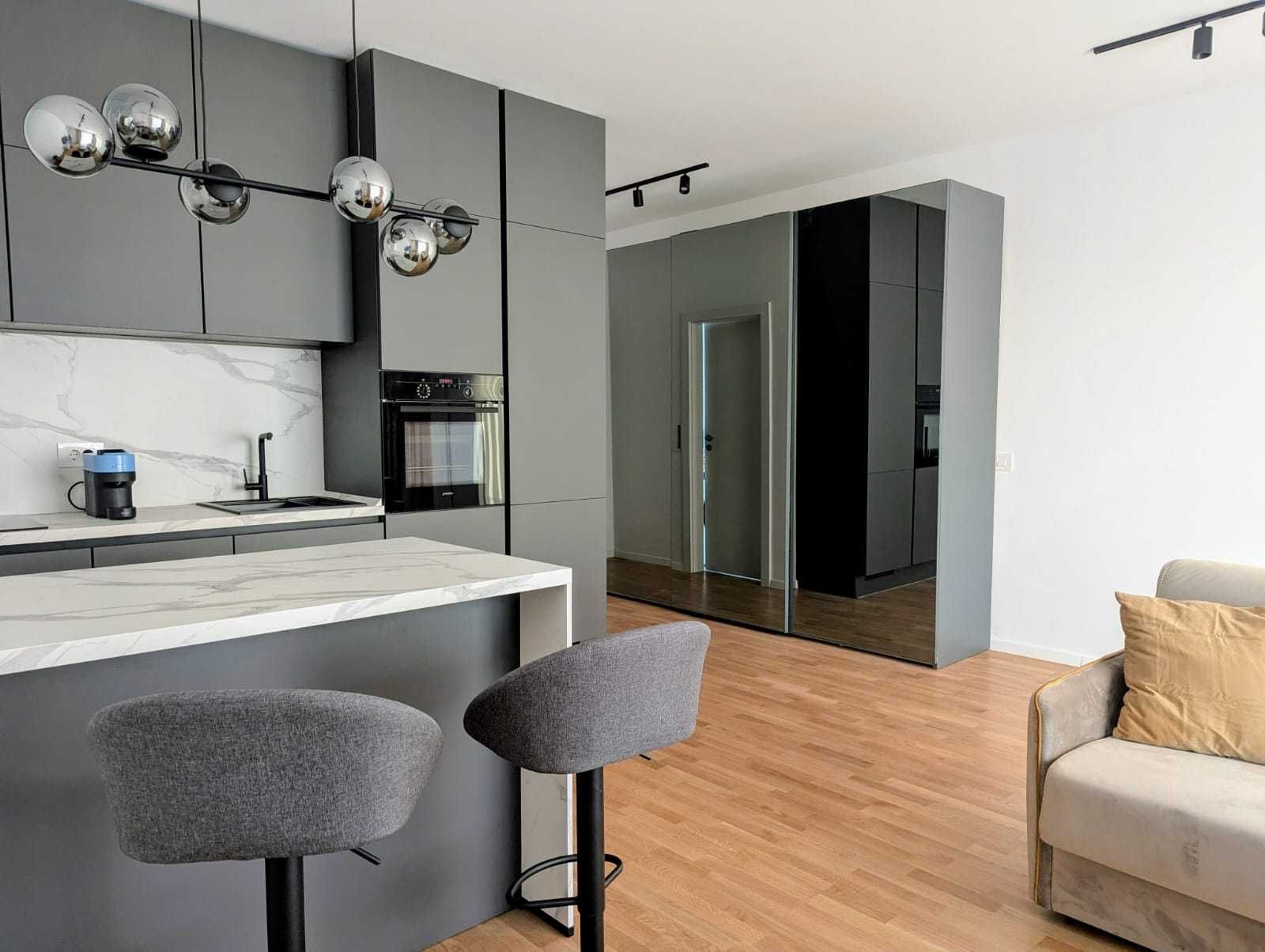 2 camere - nou, mobilat modern, parcare subterana, zona centrala