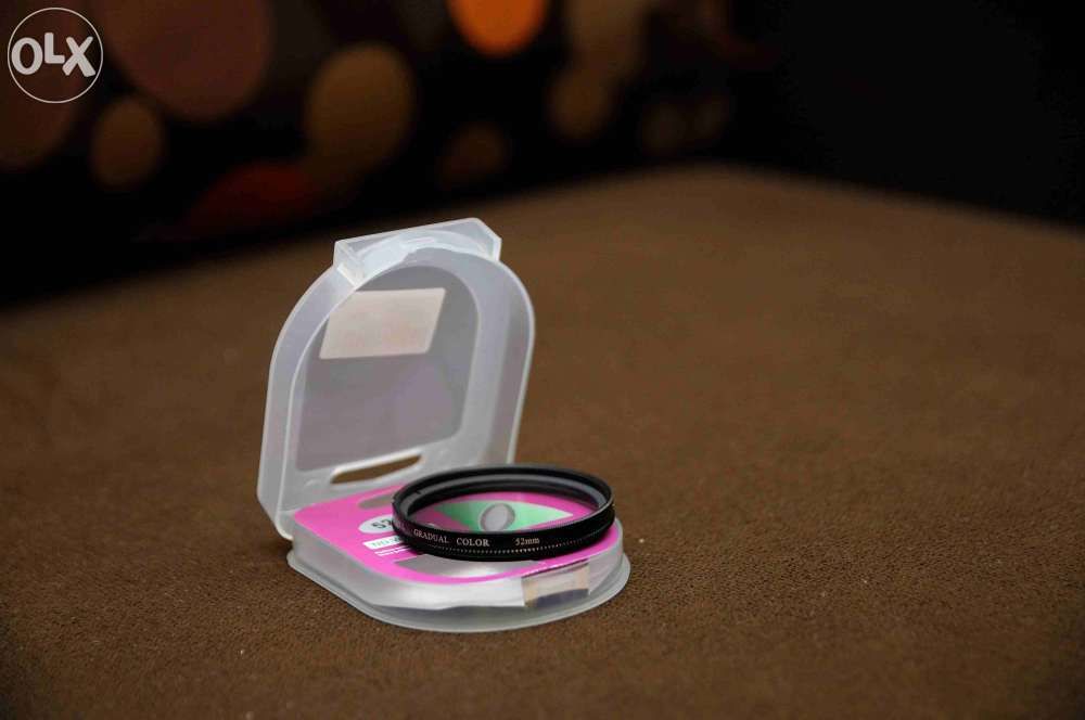 Filtru foto GRADUAL ND (gri neutru) pe filet 52mm (DSLR, mirrorless)