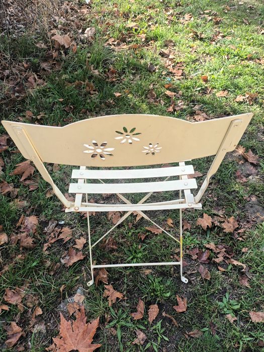 Маса с два стола метални сгъваеми