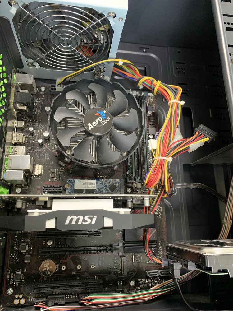 Игровой ПК. Core i5-7400. ОЗУ 12gb. Ssd m2. Gtx 1050ti.