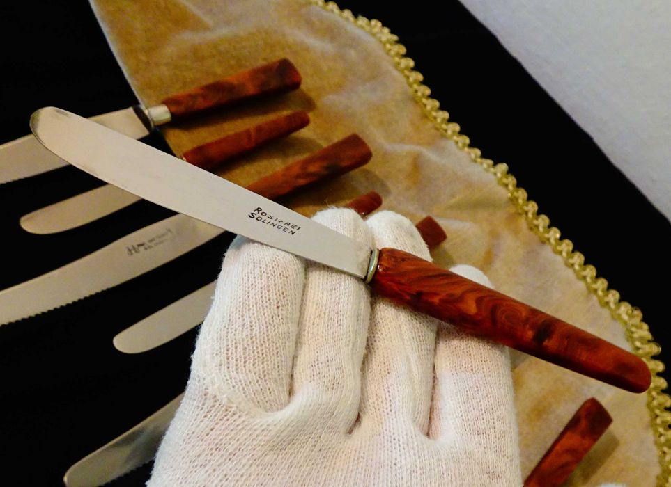 Solingen нож с дръжка от каталин 17 см.