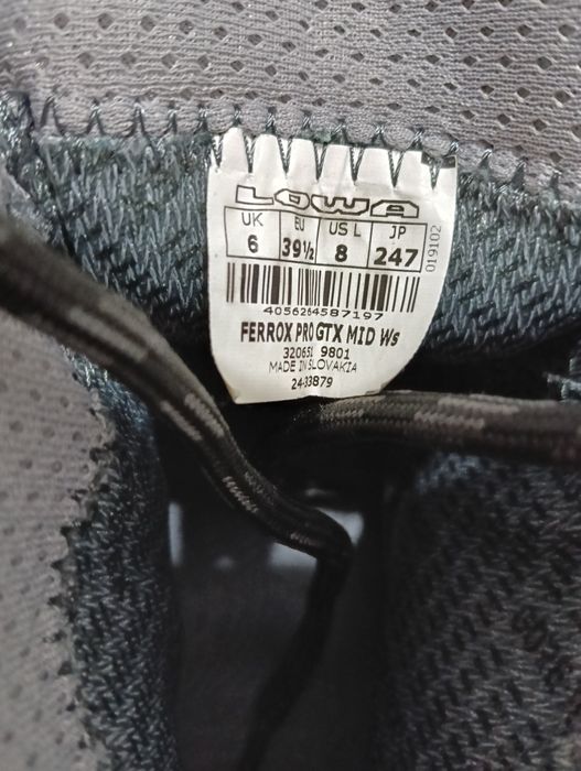 39,5 Ghete Lowa Ferrox Pro GTX masura 39,5