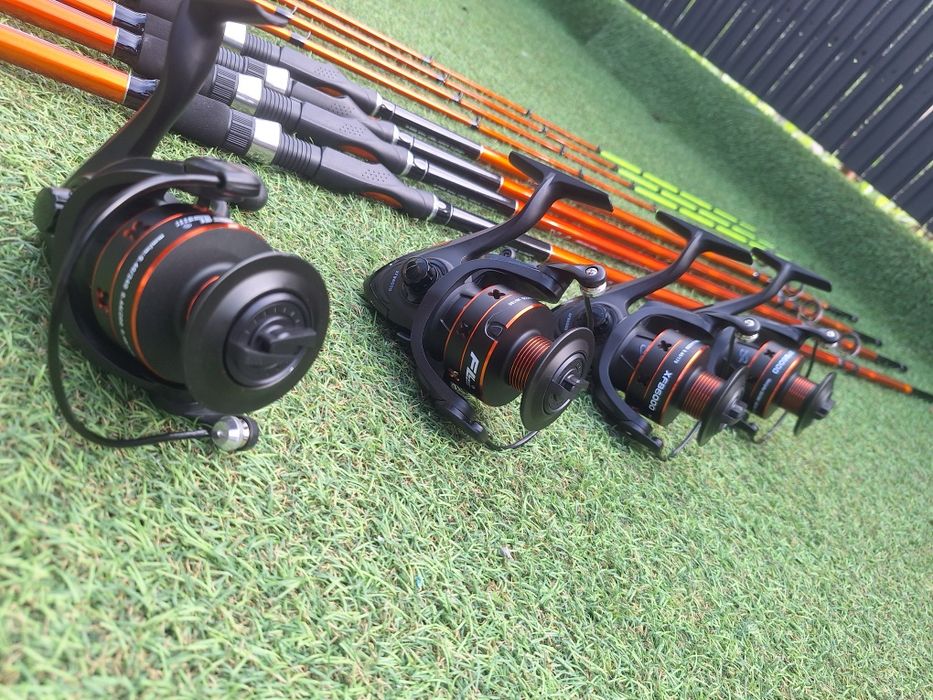 SET 4 Lansete Feeder 3.0m PRO FL Aqua River 280 gr + 4 Pro Fl XFB 6000