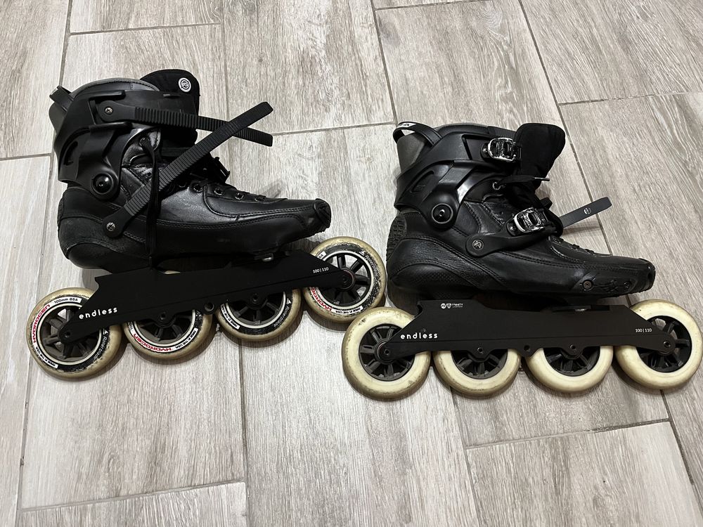 Role Powerslide Tau cu Frame Endless 100 si roti Rollerblade Hydrogen