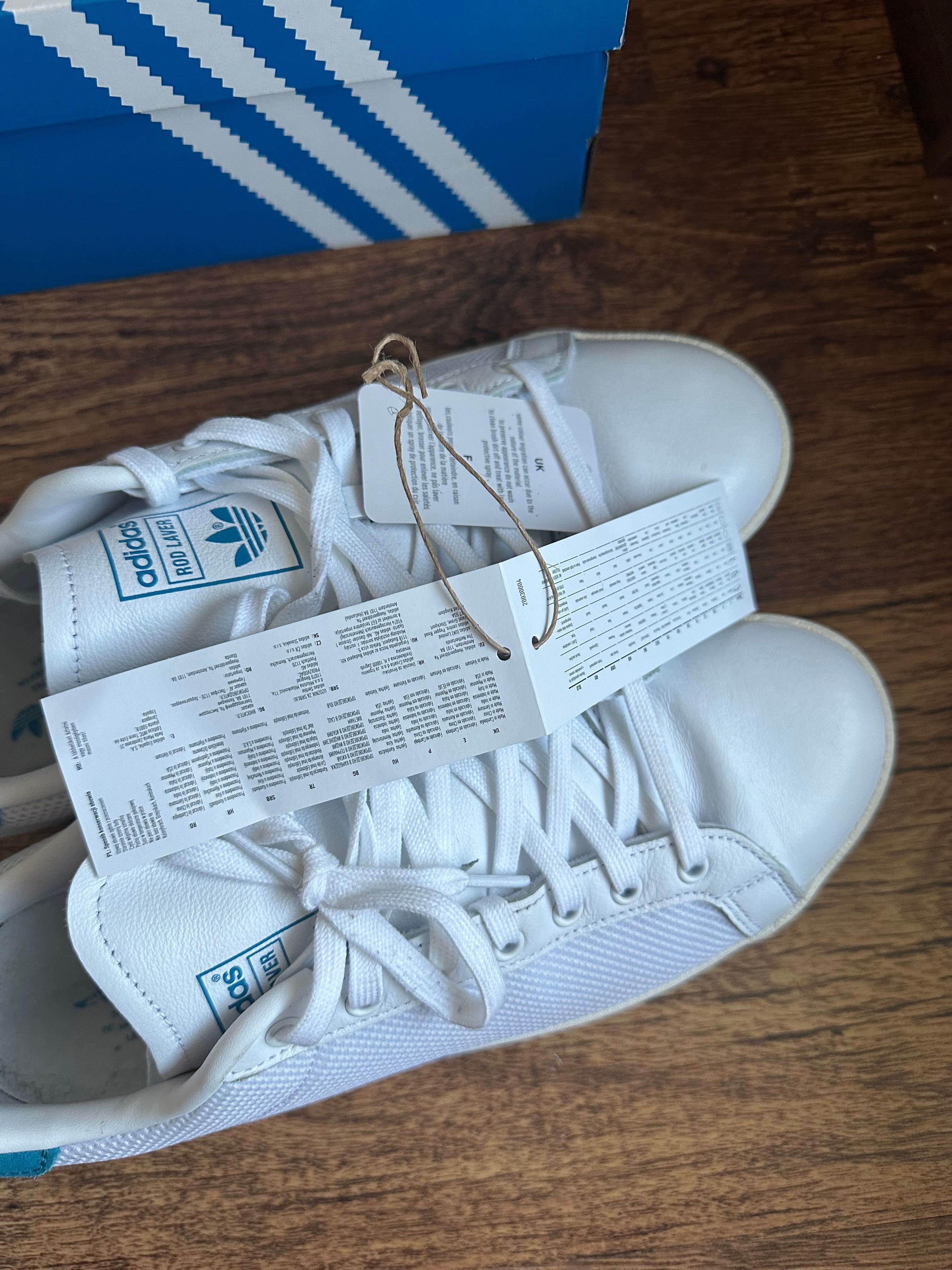 Adidas - Adidas Rod Laver Vintage бели мъжки маратонки 44 размер