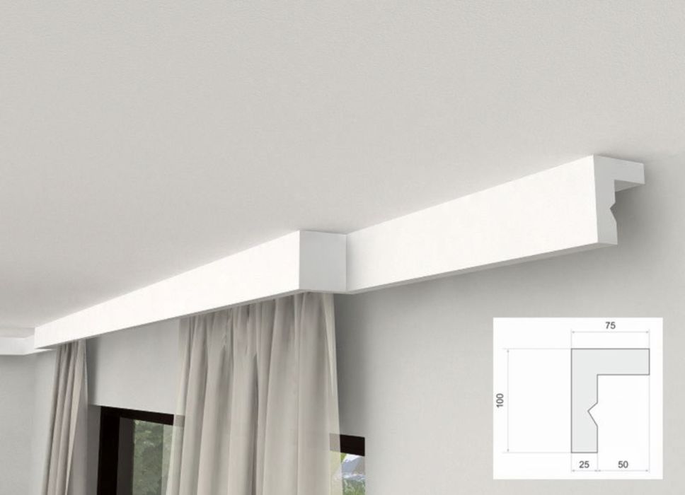 Mascare sina perdea masca draperie galerie teava gaze model LK03