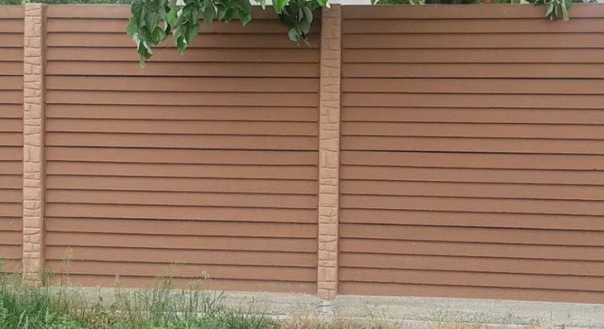 Gard din beton prefabricat. Transport, Montaj, pentru gradina