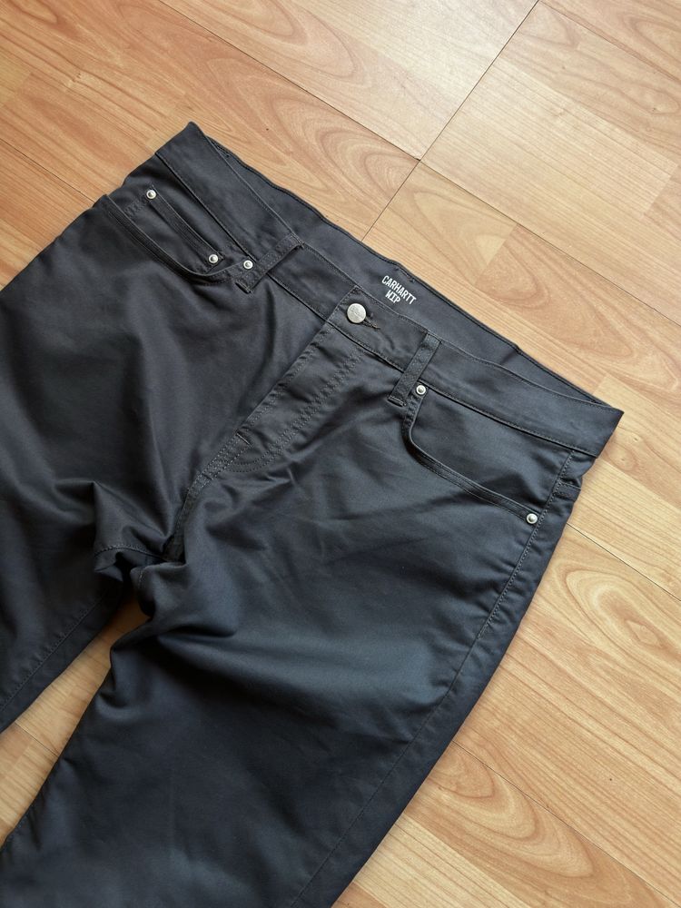Pantaloni pants joggers trousers Carhartt Klondike grey cotton