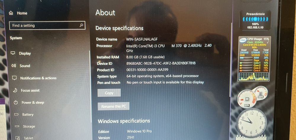 Vând laptop Packard Bell by Acer