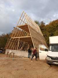 Construim Cabane stil A-Frame din structura de lemn la comanda