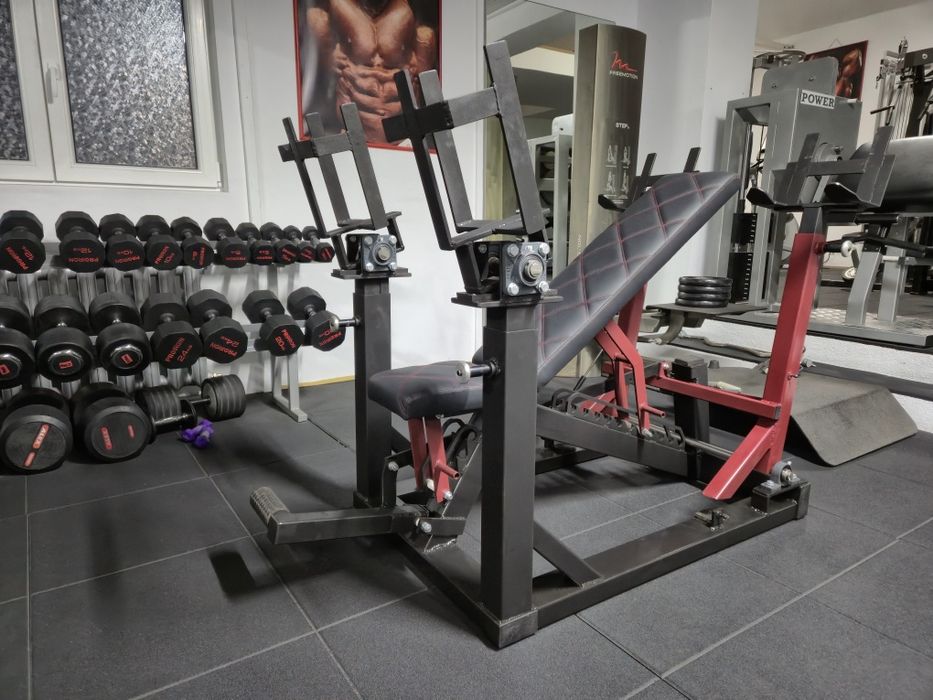 Bancă reglabilă multifuncțională cu suporți de ajutor pentru gantere !