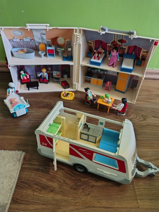 (rezervat) Casa Playmobil si rulota Playmobil, cadou Crăciun
