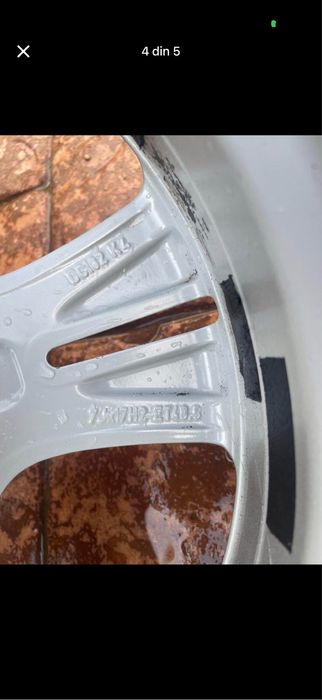 Jante roti anvelope(dot 2023) 17 Mercedes 5x112 cu senzori de presiune