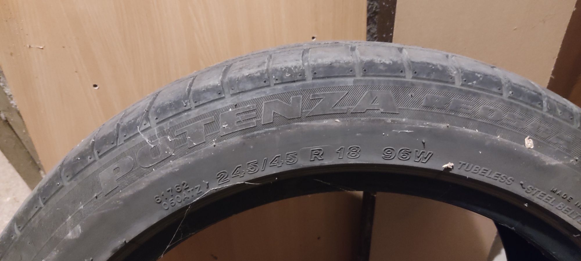 Продавам летни гуми Bridgestone Potenza 245/45/18