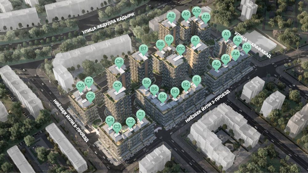 Продается 3-4 ком. квартира ЖК Нур