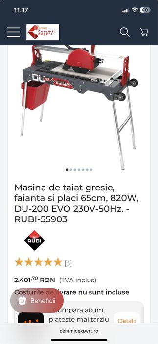 Masina de taiat gresie/faianta RUBI