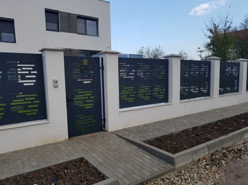 Garduri si porti stil jaluzea, sipca metalica, tabla cutata