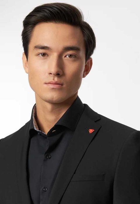 Sacou blazer slim 50 L premium Roy Robson lana super 110's negru