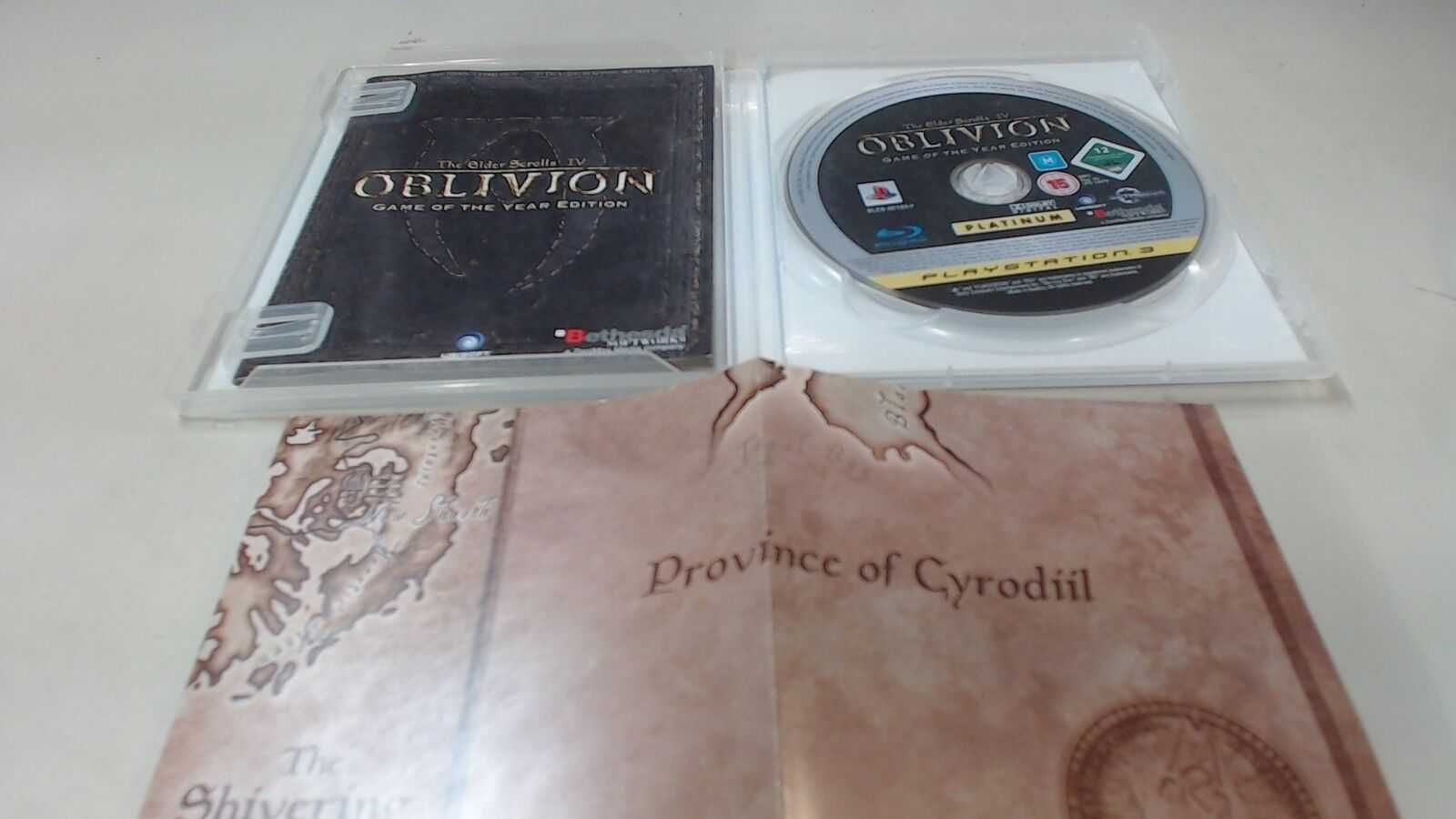 Ps3 Oblivion game of the year edition, карта, мануал, новый, игра