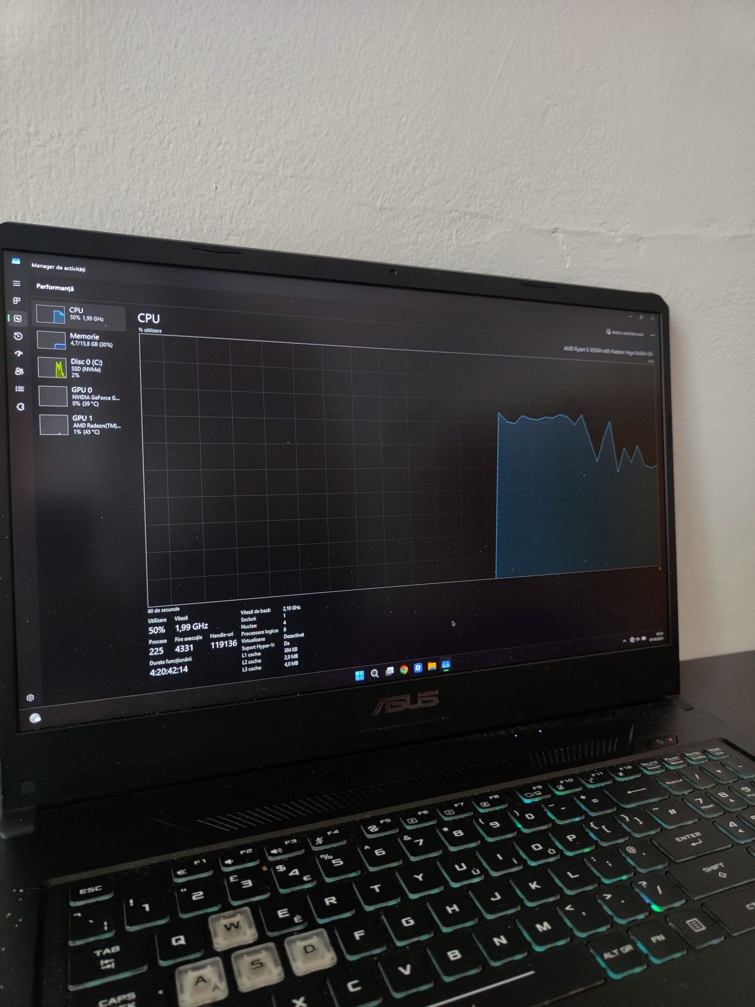 Vând URGENT! Asus tuf gaming fx505dt