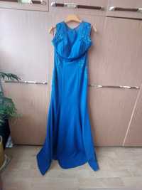 Синя бална рокля