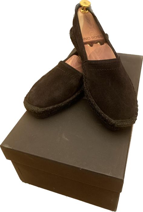 Espadrile, mocasini piele Mango