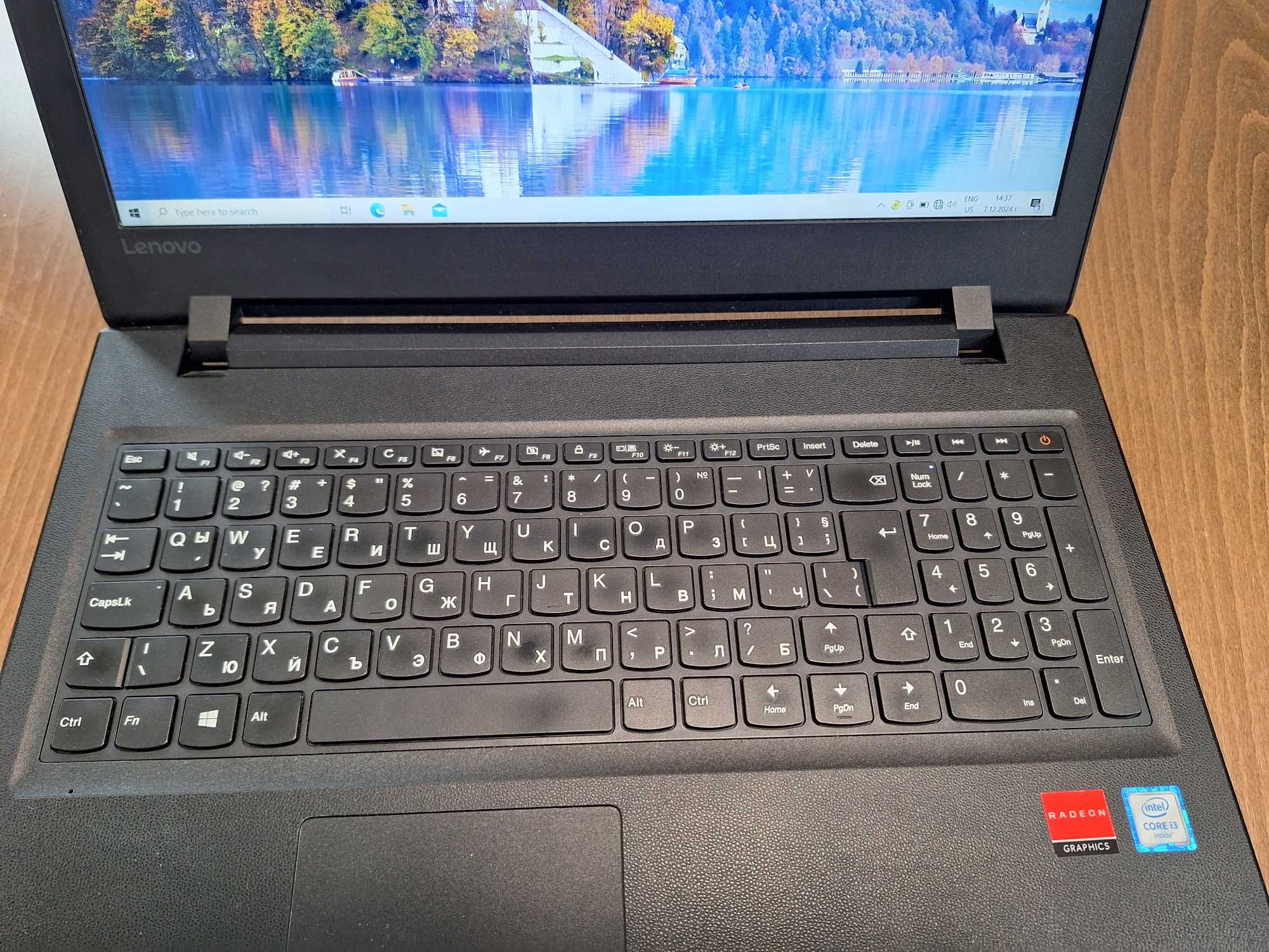 Лаптоп ноутбук компютър 15" Lenovo с Windows 10