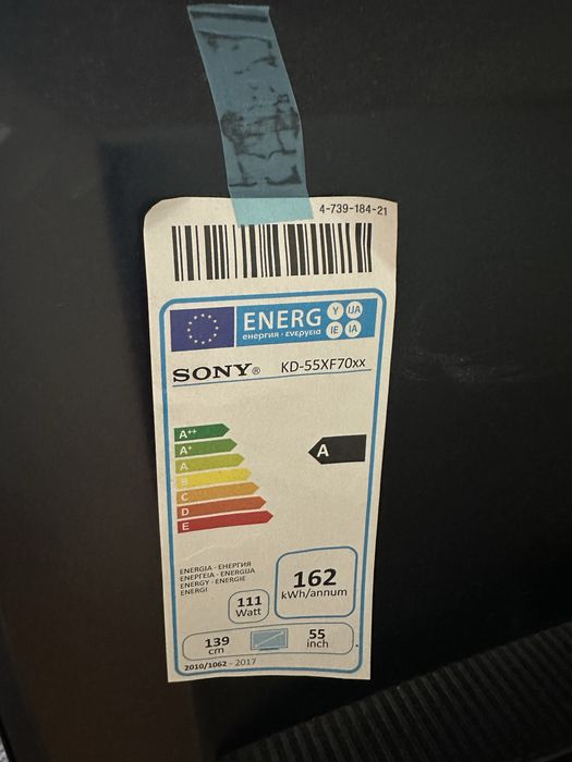 Vand televizor Sony Bravia 4K 139cm