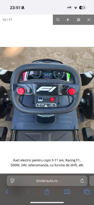 Kart electric copii